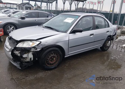 2005 Honda Civic Vp z USA, uszkodzony, nr VIN 1HGES16325L025559